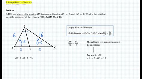 Angle Bisector Theorem - Worksheets Library