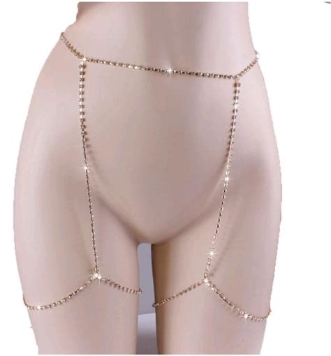 Sexy Body Chain Full Shiny Rhinestones Cz Diamonds Beauty Charming Leg Jewelry Silver Gold Women