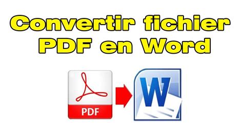 Fichier Pdf Convertir