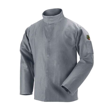 Black Stallion Jf2220 Gy Nfpa 2112 And Nfpa 70e Fr Cotton Welding Jacket