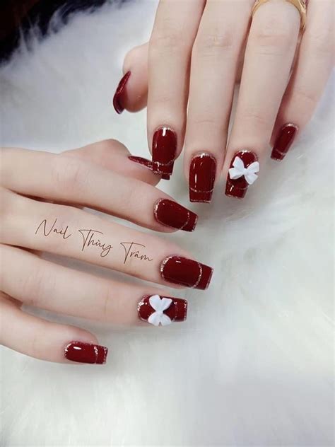 Burgundy Maroon Nail Designs Ideas 2024 Móng tay Móng chân Ngón tay