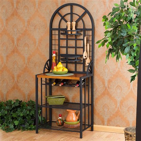 WROUGHT IRON BAKERS RACK - Bakers Racks Collection