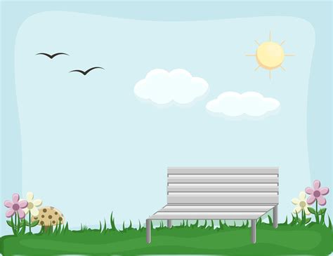 Garden - Cartoon Background Vector Royalty-Free Stock Image - Storyblocks