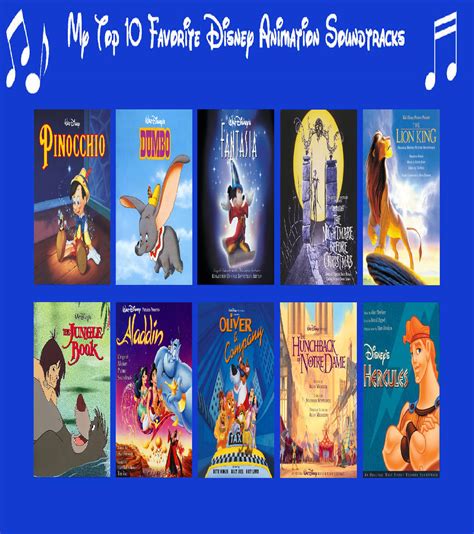 Top 10 Favorite Disney Soundtracks By Perro2017 On Deviantart