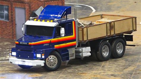 Scania H Rc Model Truck At Work Scale Fair Leipzig Germany