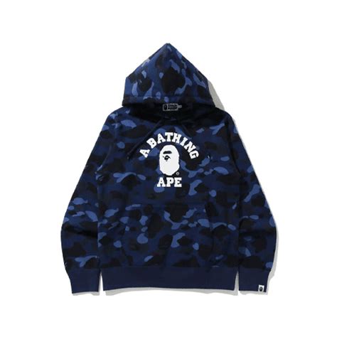 Red BAPE Color Camo College Pullover Hoodie - BAPE Hoodie