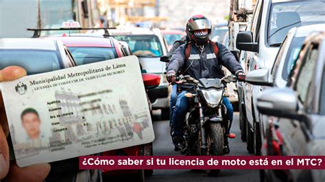 Cómo consultar si tu licencia de moto está registrada en el MTC Paso