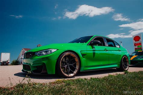 Green BMW M3 From A Low Angle BenLevy