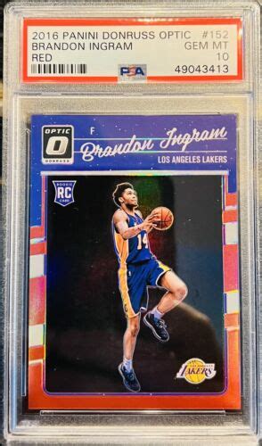 BRANDON INGRAM 2016 17 PANINI OPTIC RED RC 99 PSA 10 POP 27 152