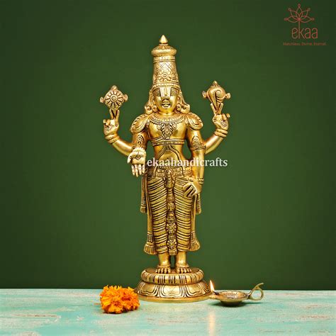 Tirupati Balaji Statue In Brass 45 CM Lord Balaji Idol For Etsy