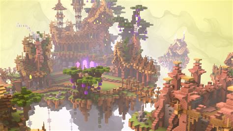 Beautiful SkyBlock spawn for java Minecraft server