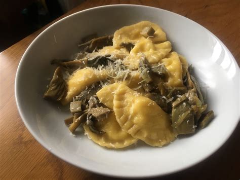 Ravioli Al Formaggio Di Capra E Cuori Di Carciofi La Tua Ricetta