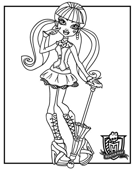 Dibujos Para Colorear Monster High Draculaura