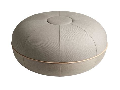 Fritz Hansen Pouf Large Beige Ottoman | Deplain.com