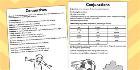 Conjunctions Connectives Guidance Professor Feito Twinkl