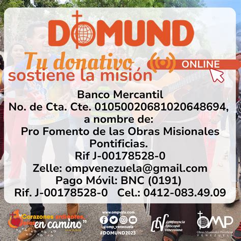 Post Donaciones Domund Omp Venezuela Obras Misionales Pontificias