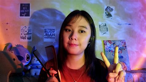 Asmr 2 Haircut Roleplay 💇‍♀️💈 Hair Brushing Spraying Scalp Scratching