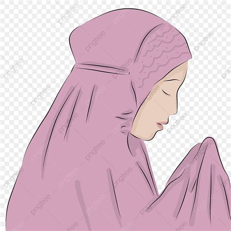 Muslimah Pray Hd Transparent Muslimah Pray In Shalat Muslimah Pray