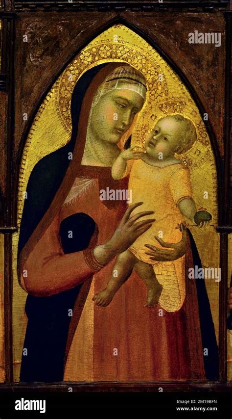 Pietro Lorenzetti Polyptych Of S Giusto Madonna With Child