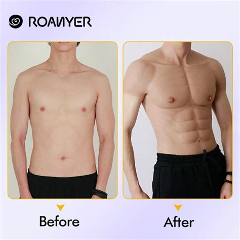 Roanyer Realistic Silicone Muscle Suit For Men Male Cosplay Bodysuit