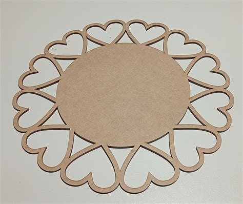 Kit Unid Sousplat Supla Soupla Suplat Flor Cm Em Mdf Elo