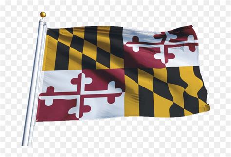 Vector Maryland Flag At Collection Of Vector Maryland