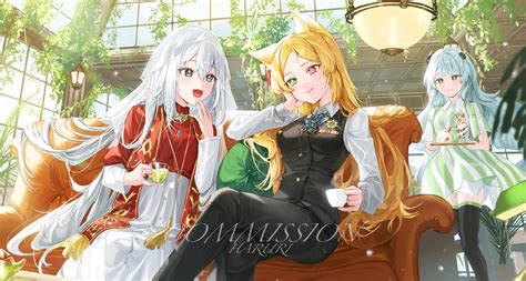 Aqua Eyes Aqua Hair Bicolored Eyes Blonde Hair Blue Eyes Blush Cake