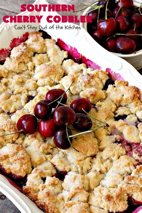 Southern Cherry Cobbler Can T Stay Out Of The Kitchen