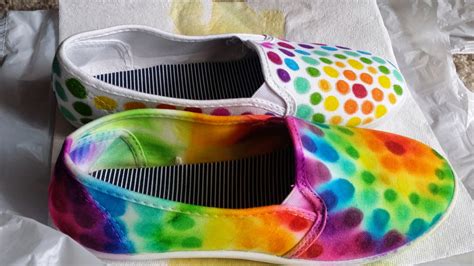 Made In Michigan DIY Tie Dye Shoes With Sharpies