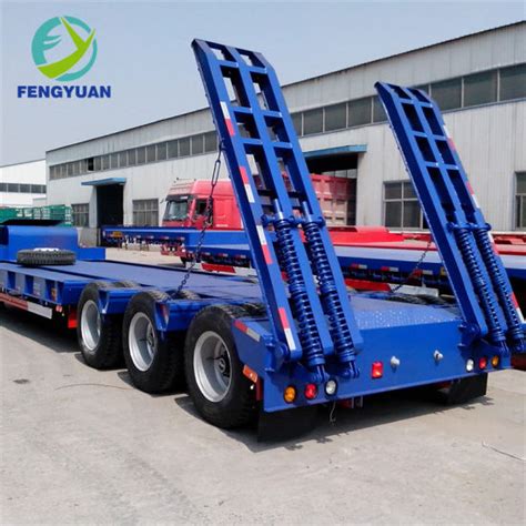 What Is Fengyuan 3 Axles Low Bed Lowboy Deck Flatbed Container Semi