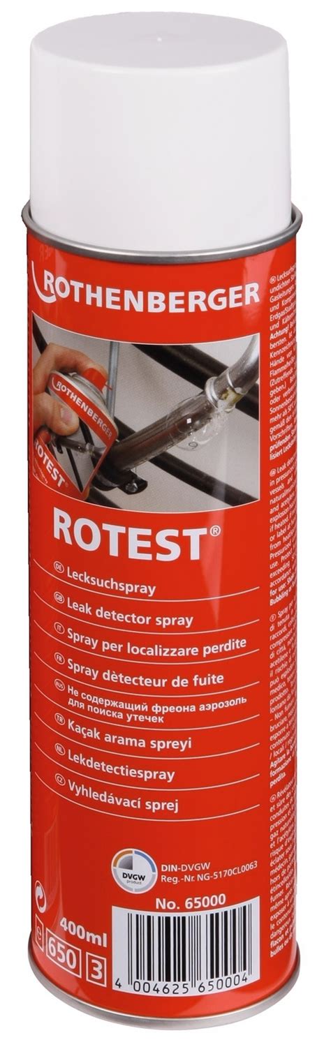 Detekční Sprej Tester úniku Plynu 400 Ml Rothenberger Skutreu