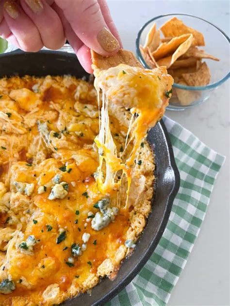 Skillet Buffalo Chicken Dip Recipe Easy Super Bowl Food Idea