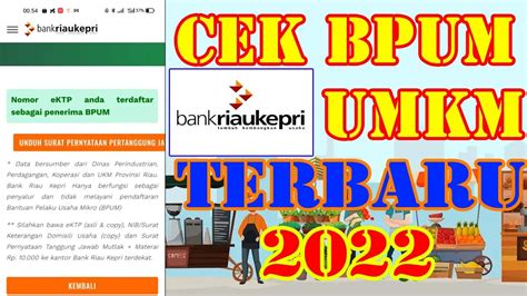 Cara Cek Online Penerima Mata Umkm Bpum Terbaru 2022 Cek Penerima