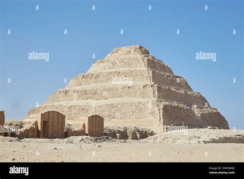 A View Of The Step Pyramid Of Djoser Saqqara Stock Photo Alamy