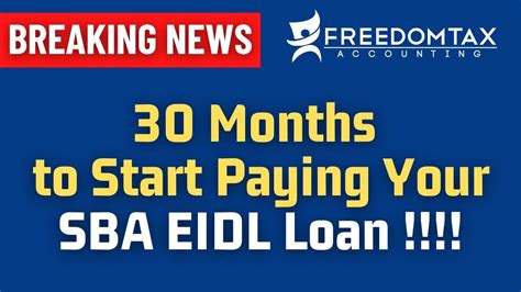 Sba Eidl Loan Update You Have Months To Start Paying