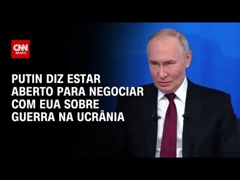 Putin Diz Que Come Ou Guerra Na Ucr Nia Sem Prepara O E Queria Ter