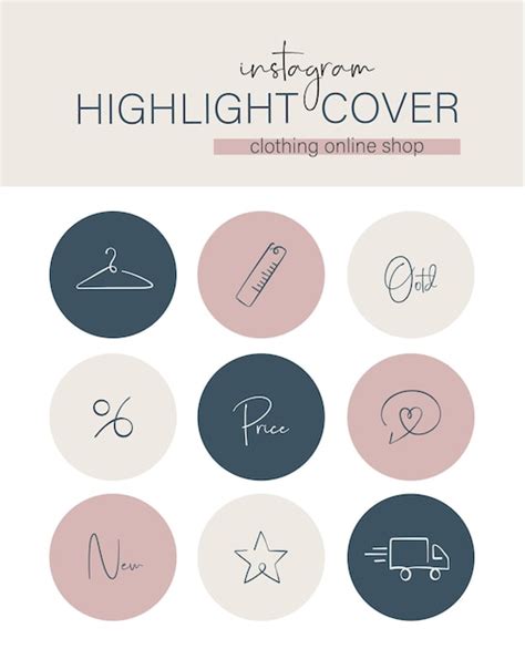 Premium Vector Instagram Highlight Cover Clothing Online Shop