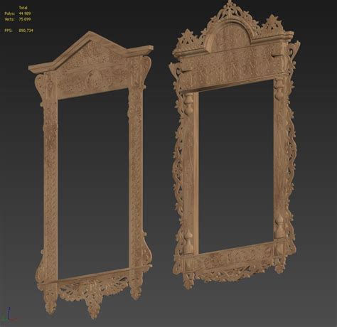 Carved Frame 3d Model 69 Max Free3d