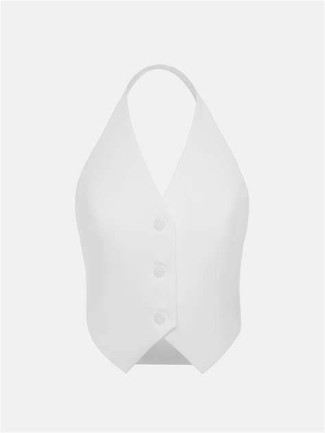 Приталенный жилет с открытыми плечами :: LICHI - Online fashion store