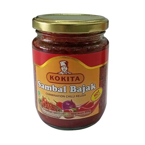 Jual KOKITA Sambal Bajak Hot Combination Chilli Relish Gr Shopee Indonesia
