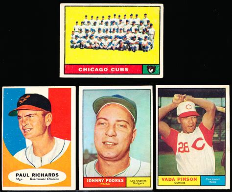 Lot Detail 1961 Topps Bb 4 Diff