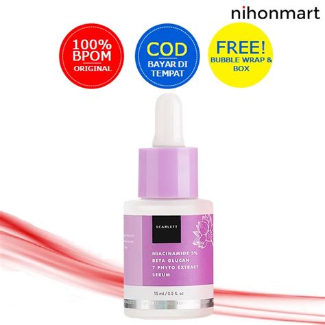 Jual Scarlett Whitening Niacinamide Beta Glucan Phyto Extract