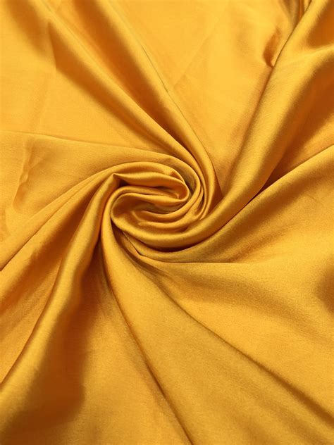 Mango Gold Plain Dyed Satin Fabric Aarti Fabrics Shop Fabrics Online