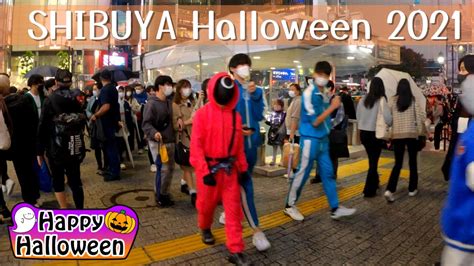 Shibuya Halloween 2021 Chaotic Night In Tokyo 4k Youtube