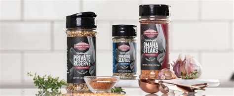 Amazon Omaha Steaks Seasoning Flight Jar Private Reserve Rub