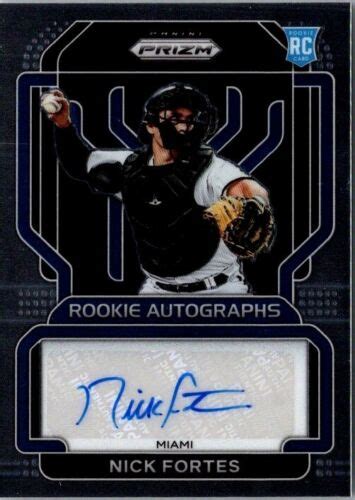 2022 Panini Prizm Rookie Auto Nick Fortes RA NF Rookie Auto RC EBay