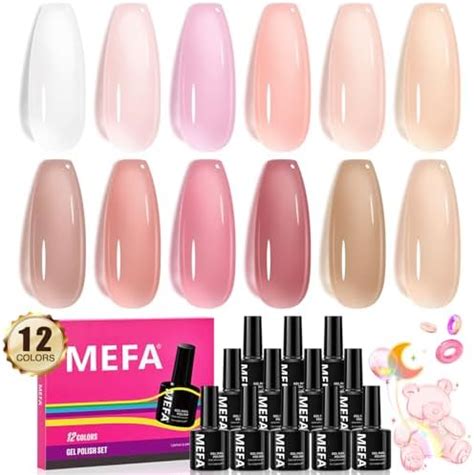 Amazon Beetles Jelly Gel Nail Polish Set Colors Nude Pink