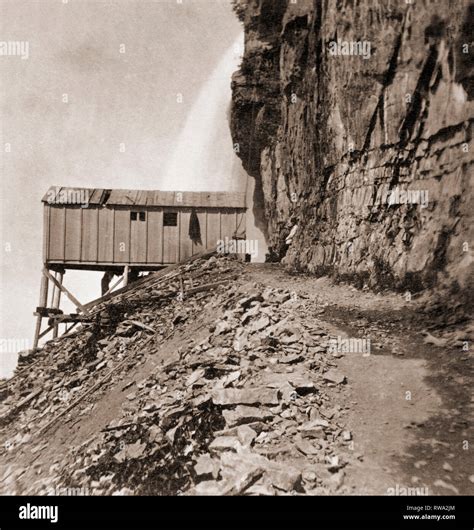 On The Way To The Cave Of The Winds Niagara Falls About 1885 Usa