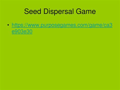 57 Seed Dispersal How Does It Happen Ppt Download