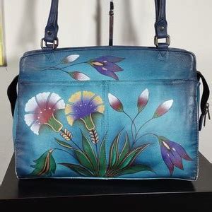 Anuschka Bags Anushka Hand Painted Leather Shoulder Bag Poshmark